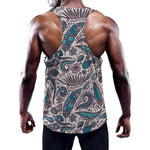 Summer Surfing Pattern Print Training Tank Top