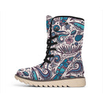 Summer Surfing Pattern Print Winter Boots