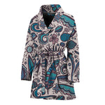 Summer Surfing Pattern Print Women's Bathrobe
