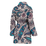 Summer Surfing Pattern Print Women's Bathrobe