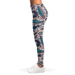 Summer Surfing Pattern Print Women's Leggings