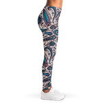 Summer Surfing Pattern Print Women's Leggings
