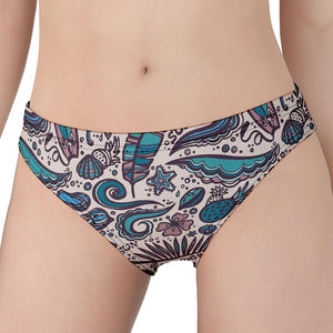 Summer Surfing Pattern Print Women's Panties