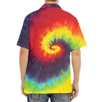 Summer Tie Dye Print Aloha Shirt