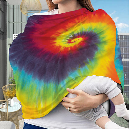Summer Tie Dye Print Baby Seat Cover