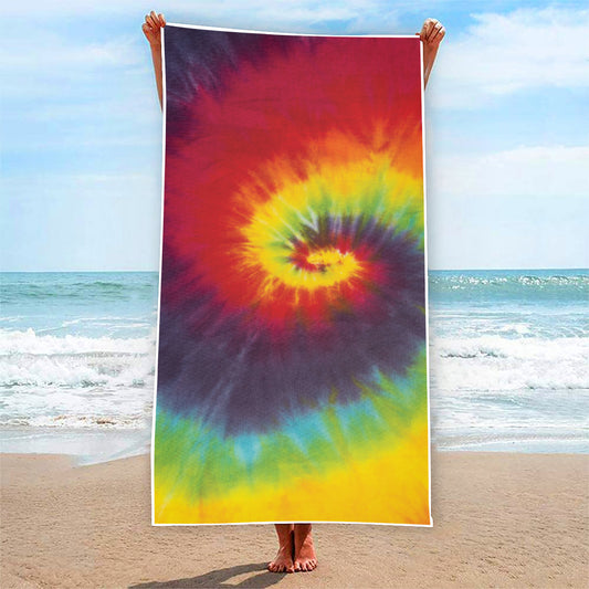 Summer Tie Dye Print Beach Towel