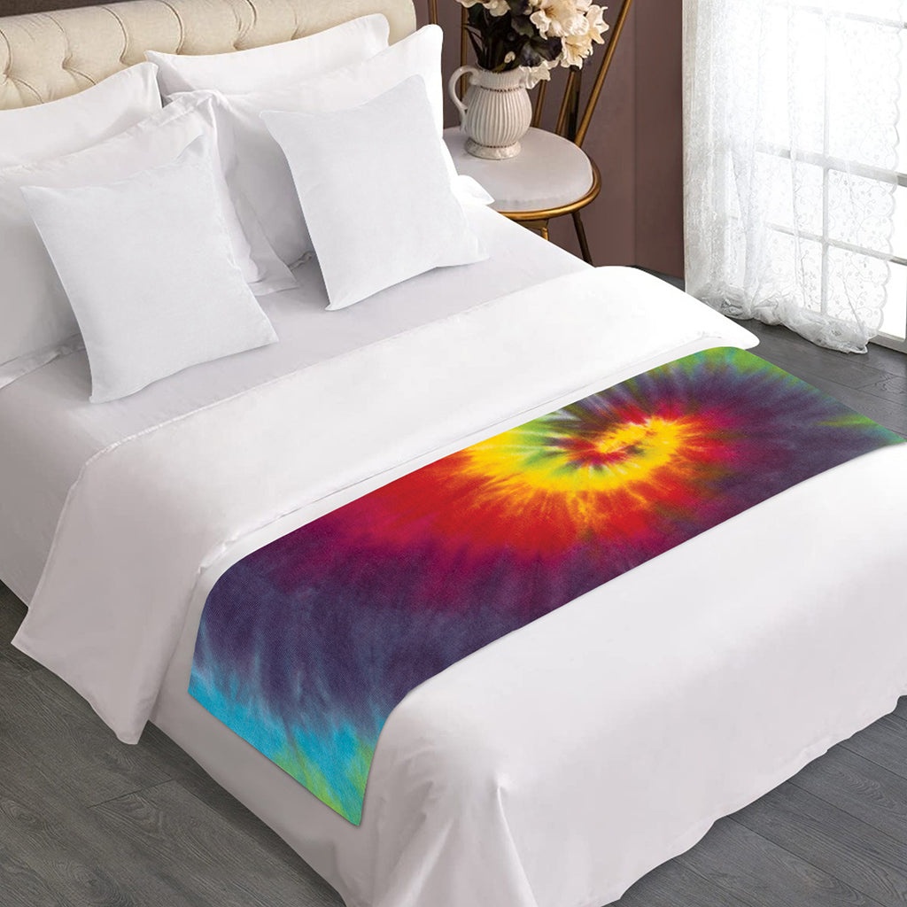 Summer Tie Dye Print Bed Runner