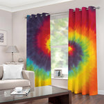 Summer Tie Dye Print Blackout Grommet Curtains