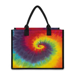 Summer Tie Dye Print Canvas Tote Bag