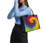 Summer Tie Dye Print Canvas Tote Bag