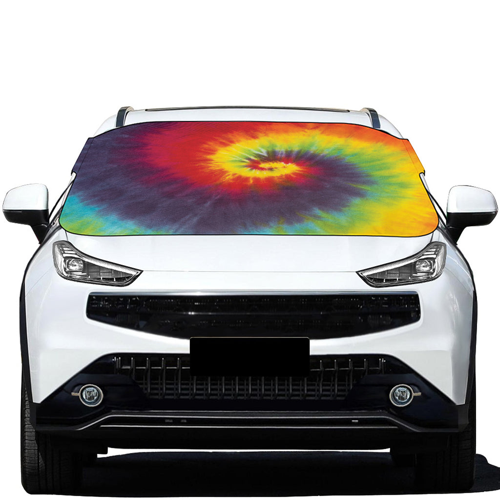 Summer Tie Dye Print Car Windshield Snow Cover