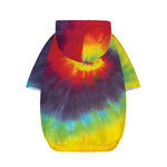 Summer Tie Dye Print Dog Zip Up Hoodie