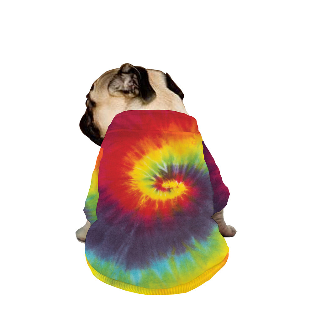 Summer Tie Dye Print Dog Zip Up Jacket