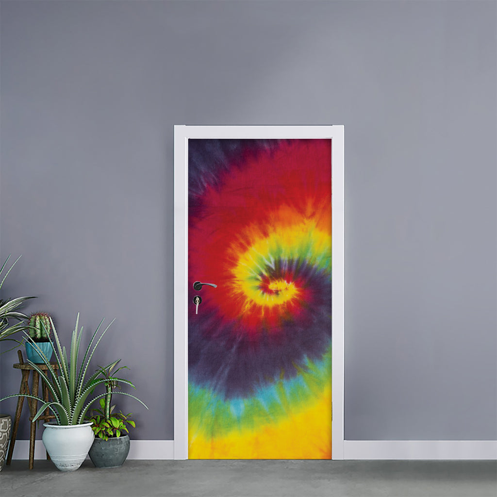 Summer Tie Dye Print Door Sticker
