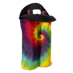 Summer Tie Dye Print Double Neoprene Wine Tote