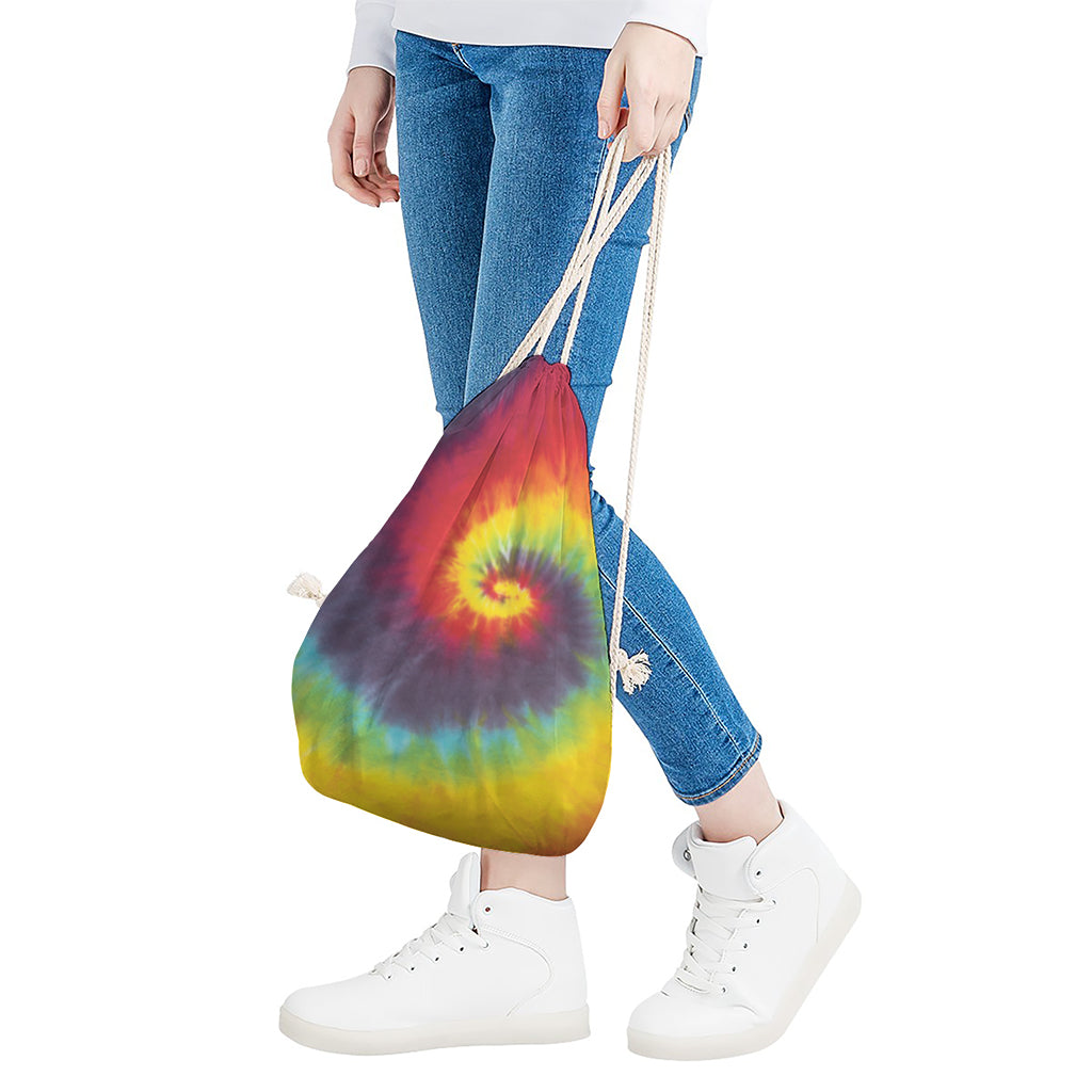 Summer Tie Dye Print Drawstring Bag