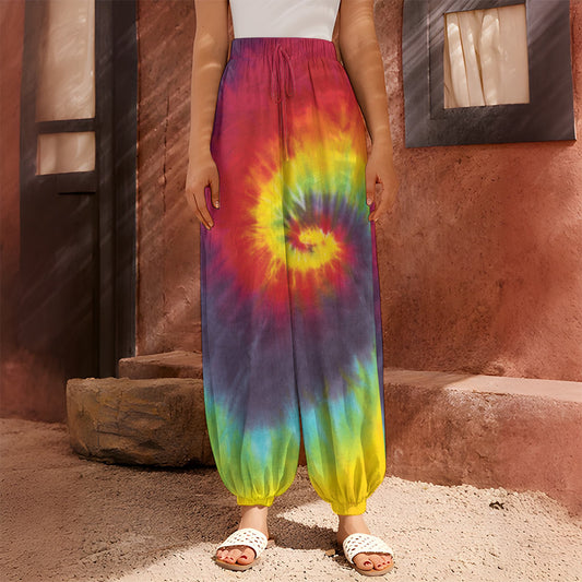 Summer Tie Dye Print Harem Pants