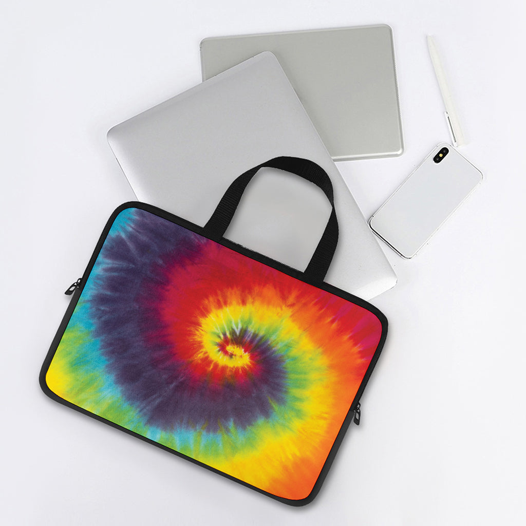 Summer Tie Dye Print Laptop Sleeve With Handle