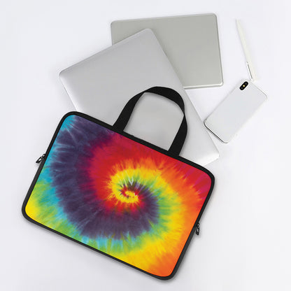 Summer Tie Dye Print Laptop Sleeve With Handle