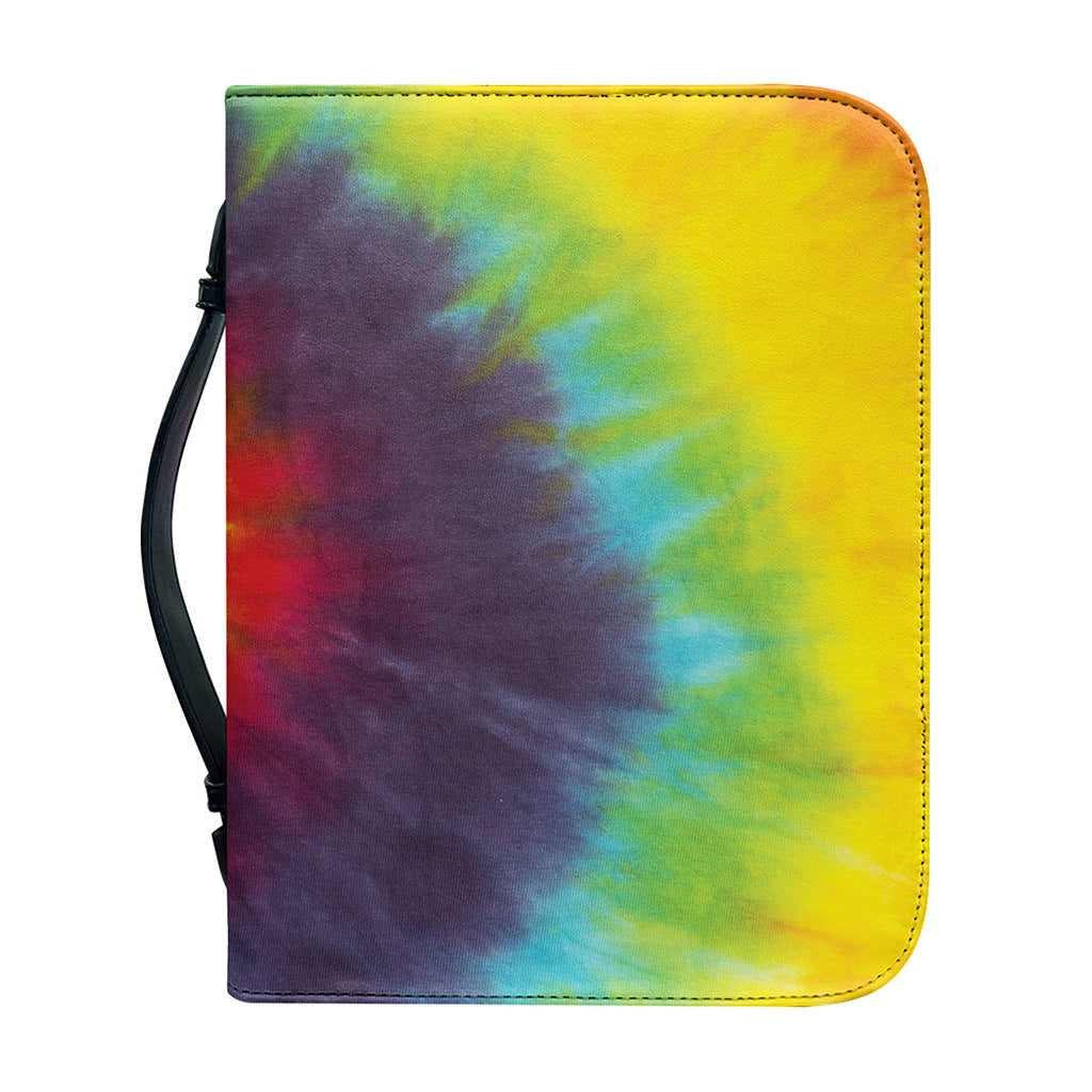 Summer Tie Dye Print Leather Bible Cover