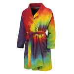 Summer Tie Dye Print Men's Bathrobe