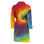 Summer Tie Dye Print Men's Bathrobe