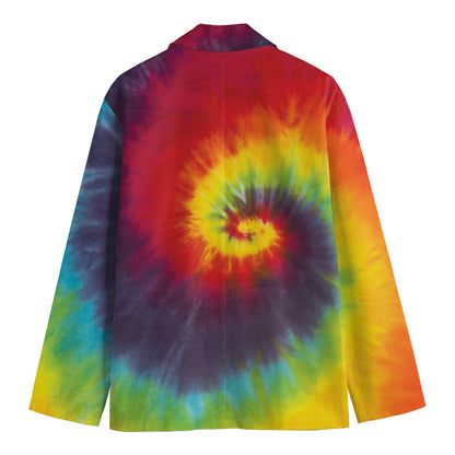 Summer Tie Dye Print Men's Blazer