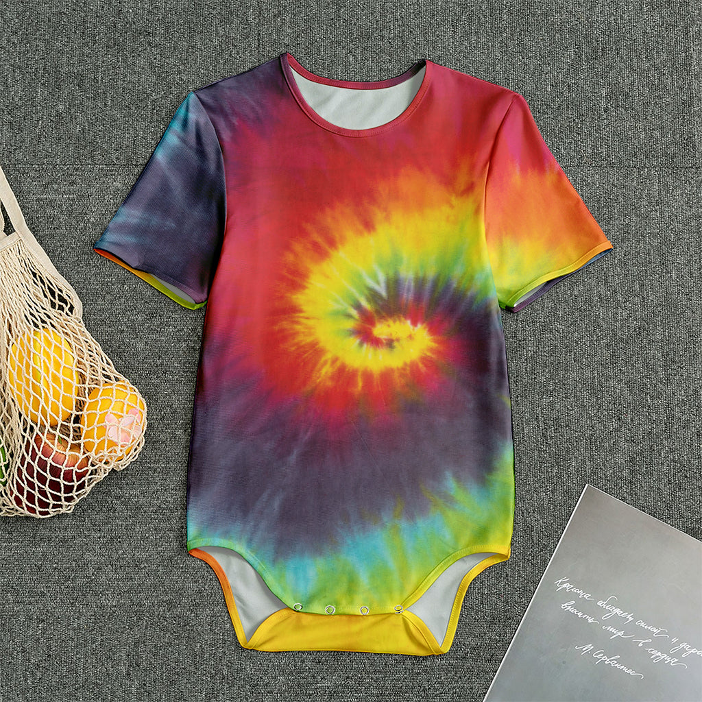 Summer Tie Dye Print Men's Bodysuit