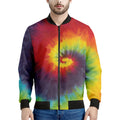 Summer Tie Dye Print Men's Bomber Jacket