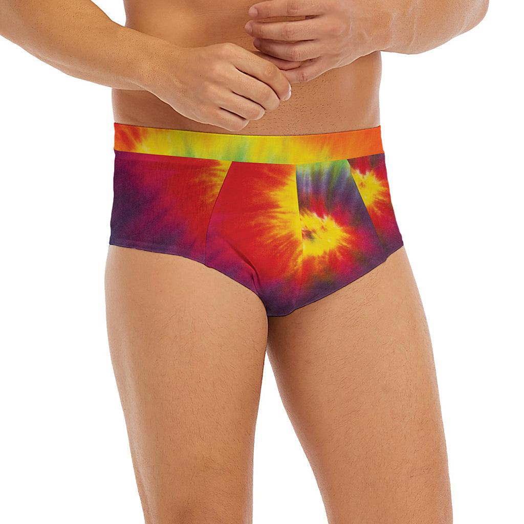 Summer Tie Dye Print Men's Briefs