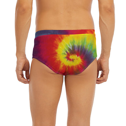 Summer Tie Dye Print Men's Briefs