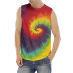Summer Tie Dye Print Men's Fitness Tank Top