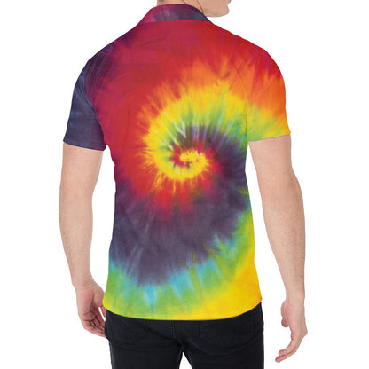 Summer Tie Dye Print Men's Shirt
