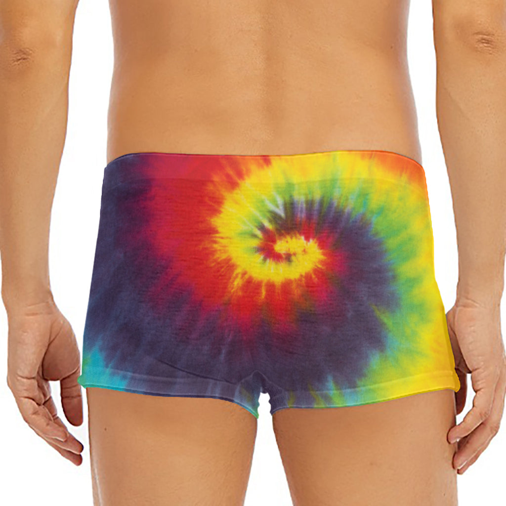 Summer Tie Dye Print Men's Short Boxer Briefs
