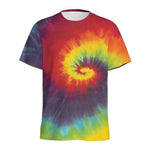 Summer Tie Dye Print Men's Sports T-Shirt