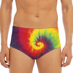 Summer Tie Dye Print Men's Triangle Swim Briefs