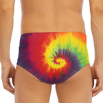 Summer Tie Dye Print Men's Triangle Swim Briefs