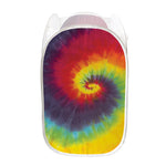 Summer Tie Dye Print Mesh Laundry Hamper