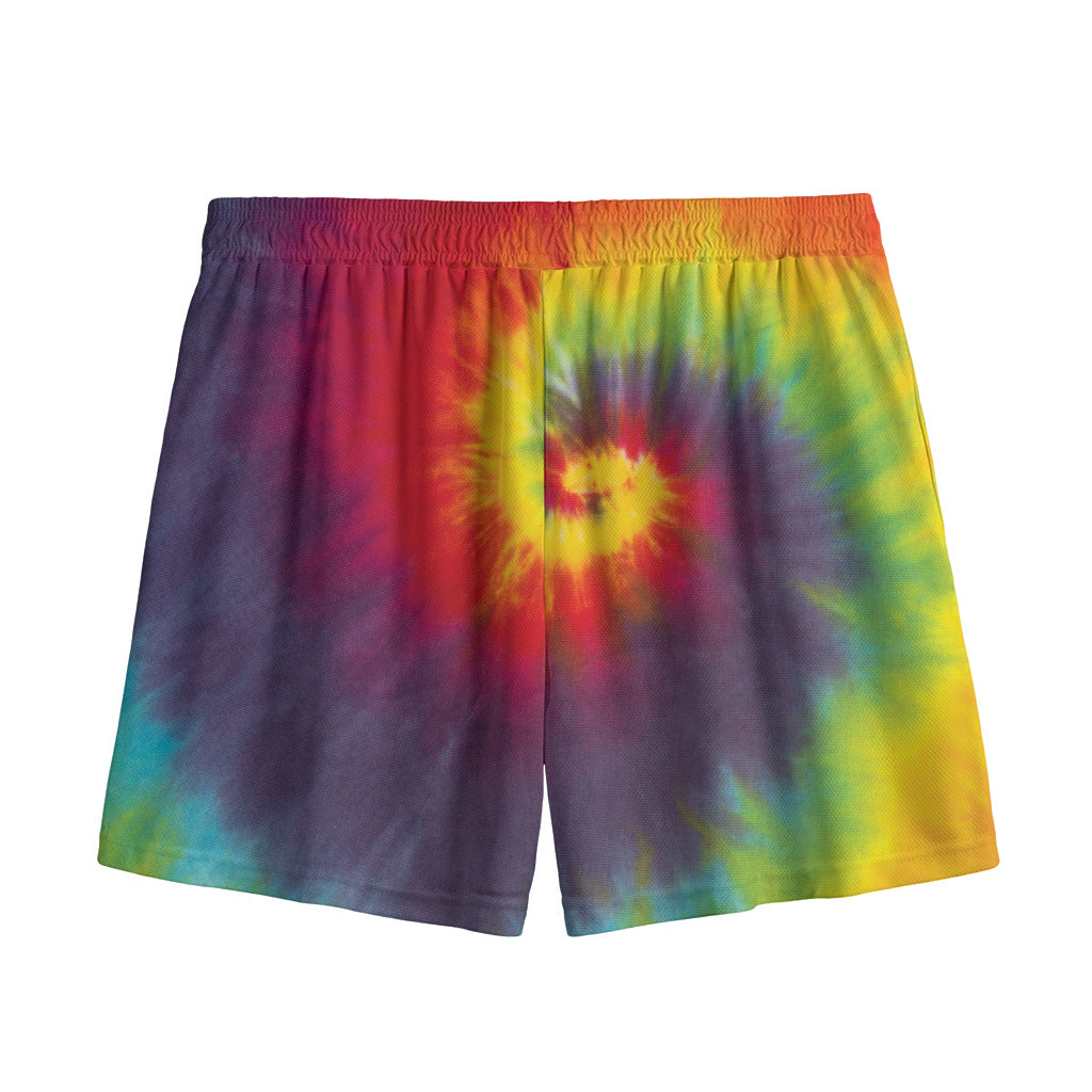 Summer Tie Dye Print Mesh Shorts