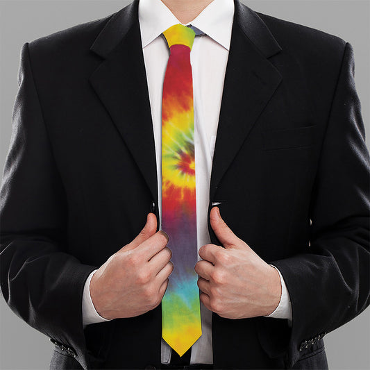 Summer Tie Dye Print Necktie