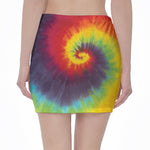 Summer Tie Dye Print Pencil Mini Skirt
