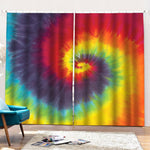 Summer Tie Dye Print Pencil Pleat Curtains