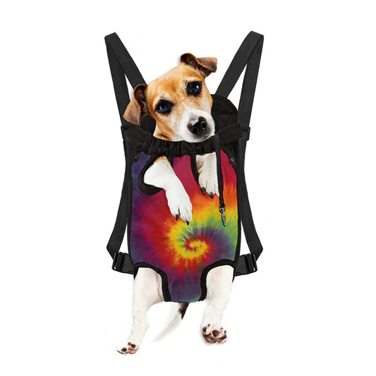 Summer Tie Dye Print Pet Carrier Backpack