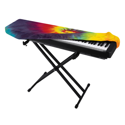 Summer Tie Dye Print Piano Keyboard Cover