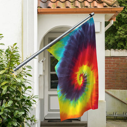 Summer Tie Dye Print Polyester Flag