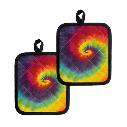 Summer Tie Dye Print Pot Holders