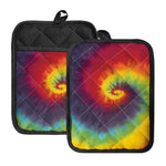 Summer Tie Dye Print Pot Holders With Pocket