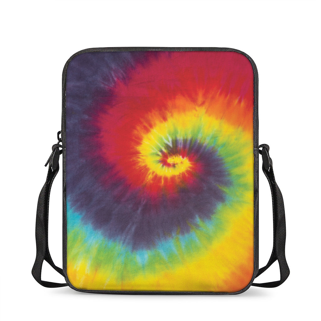 Summer Tie Dye Print Rectangular Crossbody Bag