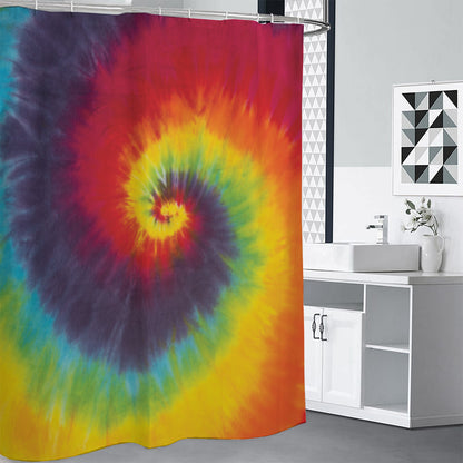 Summer Tie Dye Print Shower Curtain