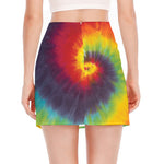 Summer Tie Dye Print Side Slit Mini Skirt